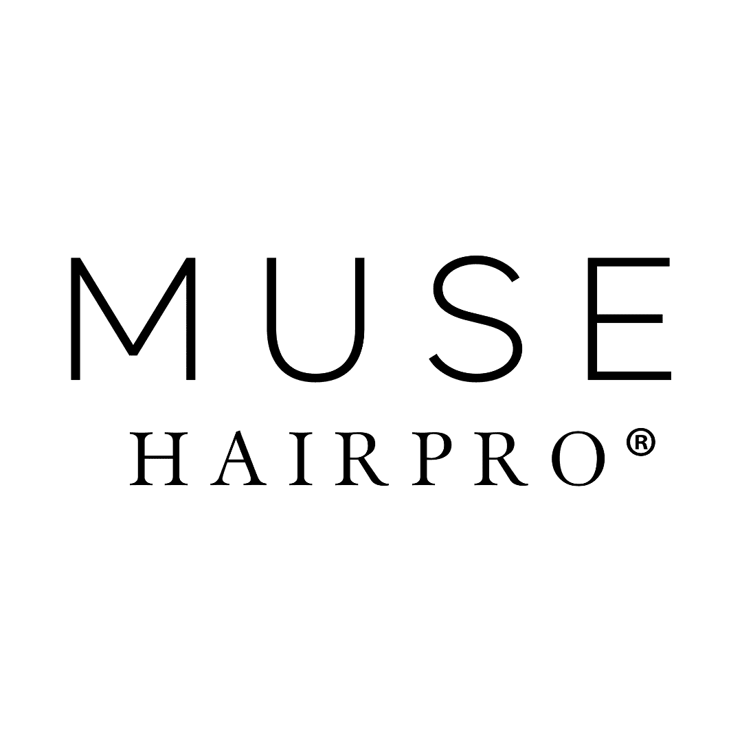 MUSE HAIRPRO logo with stylish font and registered trademark symbol.